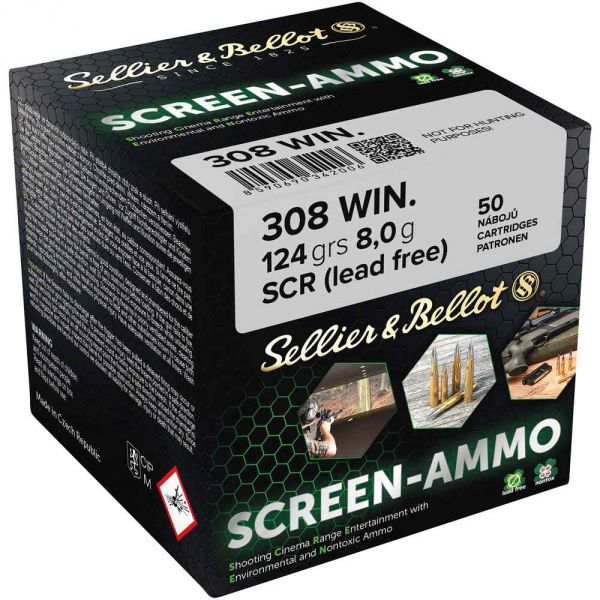 S&B - .308Win - Screen-Ammo SCR Zink - 124 grs.