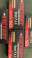 Victory - Knallpatronen, Kal. 9mm P.A.K. - brass plated