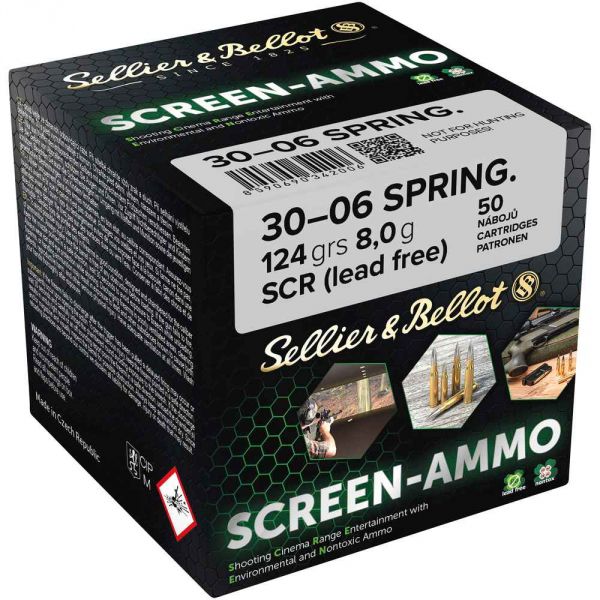 S&B - .30-06Spr. - Screen-Ammo SCR Zink - 124 grs.