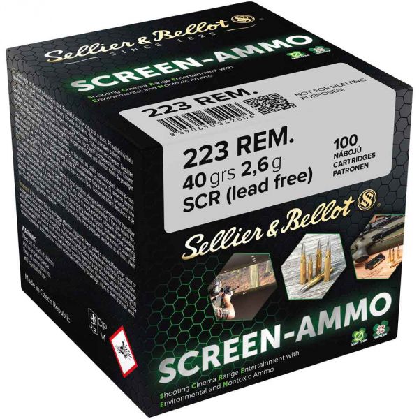 S&B - .223Rem. - Screen-Ammo SCR Zink - 40 grs.