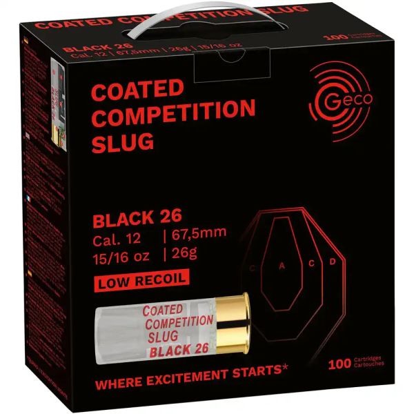 GECO - 12/67,5mm - Black 26 Coated Competition Slug