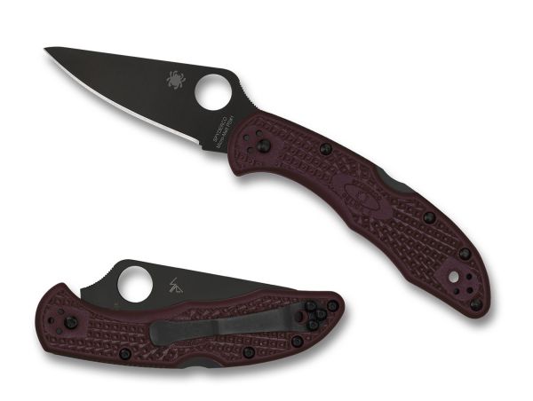 Spyderco - Delica 4 Burgundy, Sprint 24