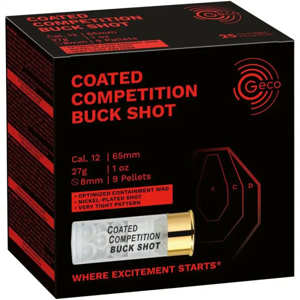GECO - 12/65 - 27 g - Coated Competition Buck Shot