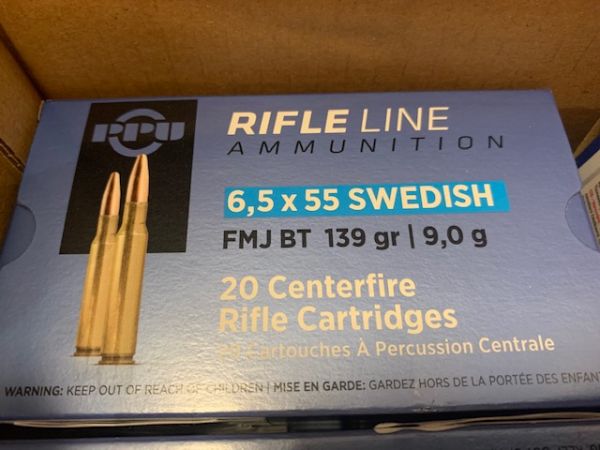 PPU - 6,5x55 SE - 139grs. FMJ
