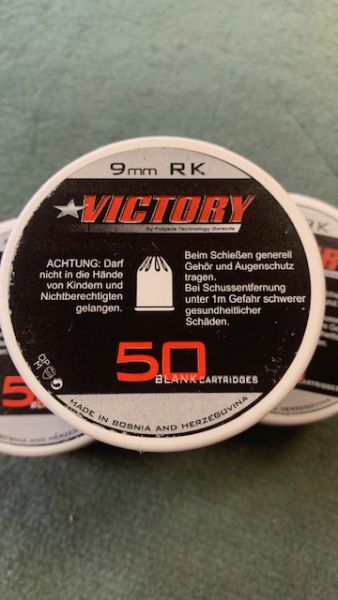 Victory - Knallpatronen, Kal. 9mm R.K.